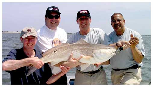 Hooked Up Fishing Charter consistently catches huge redfish