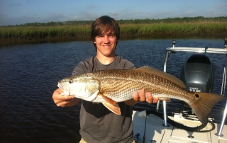 Hooked Up Fishing Charters guided redfish tour