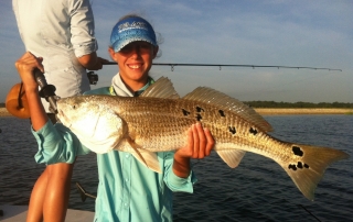 Hooked Up Fishing Charters guided redfish tour